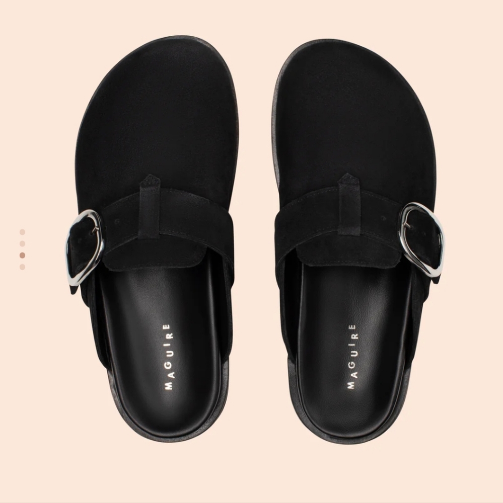 Maguire black clogs size 41/9.5